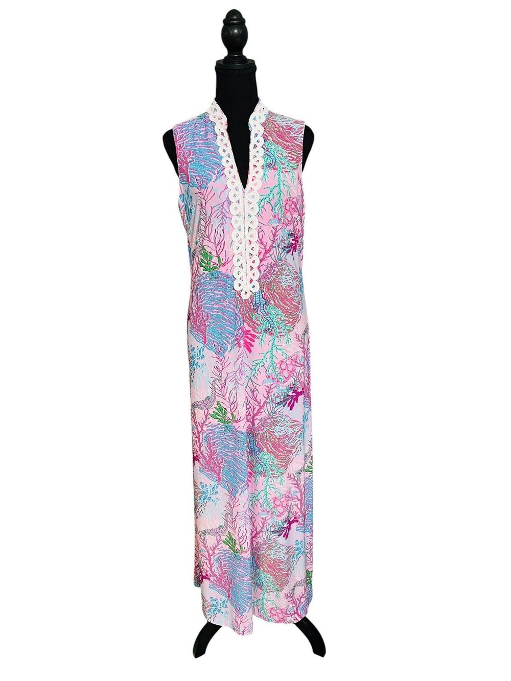 Pappagallo Women’s V-Neck Tropical Summer Dock Dress